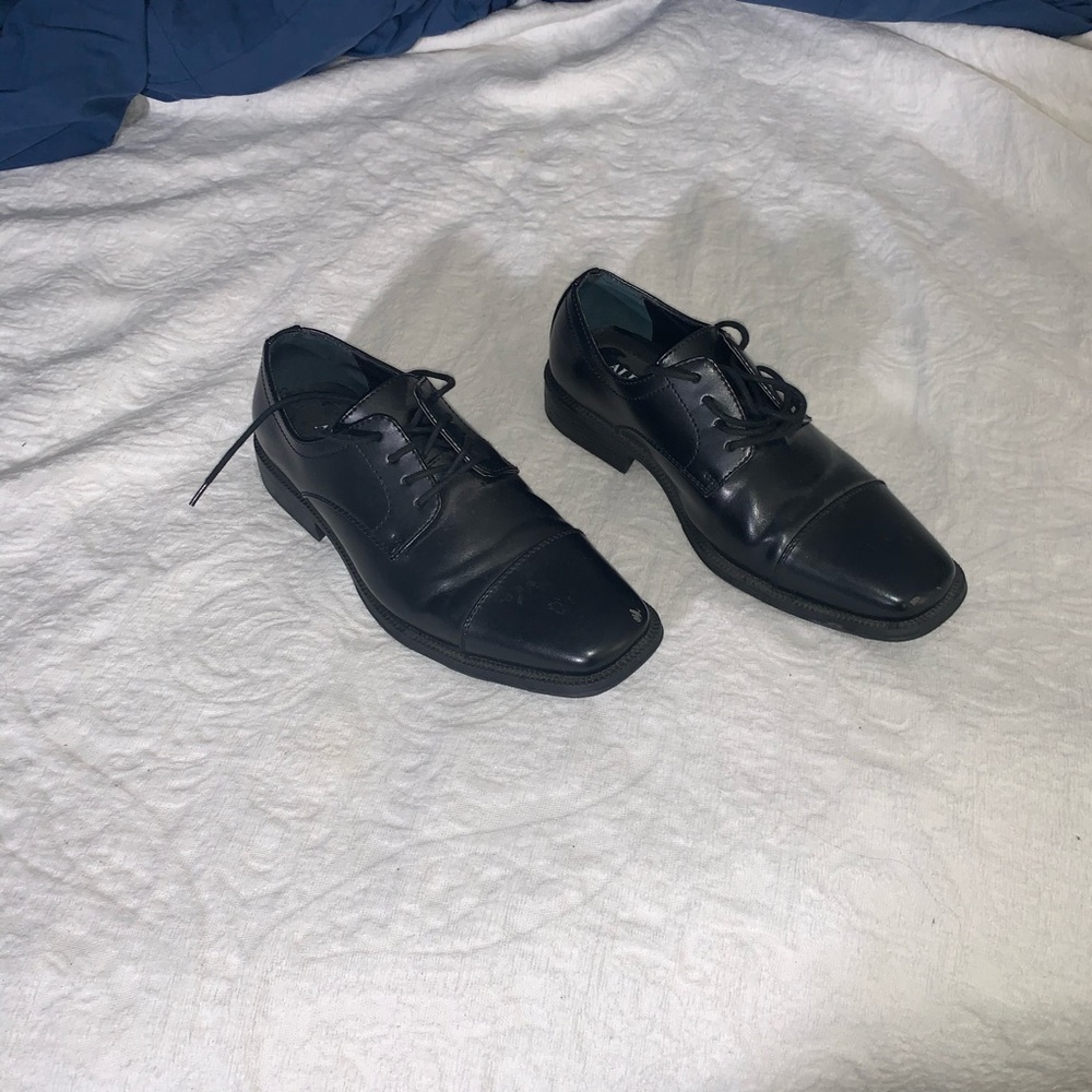 Alfani Men’s Cap Toe Oxford Black Shoes Size 7